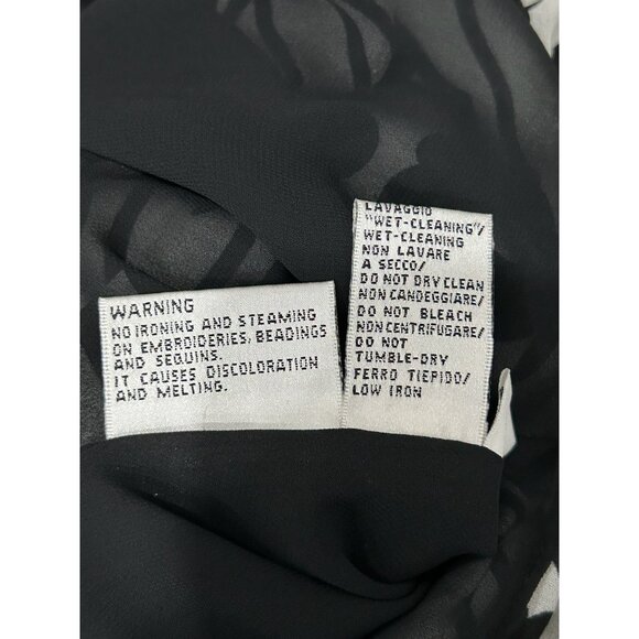 FD Rêve De Ronde Black Sheer Floral Print Top Set 3/4 Sleeves Matching Sleeveles - Picture 15 of 16